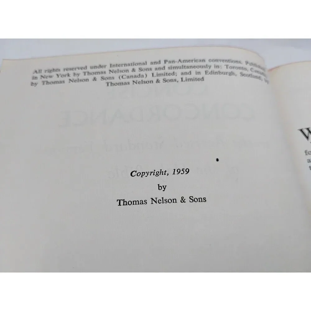 Vintage Concise Concordance Revised Standard Version 1959 Holy Bible Reference